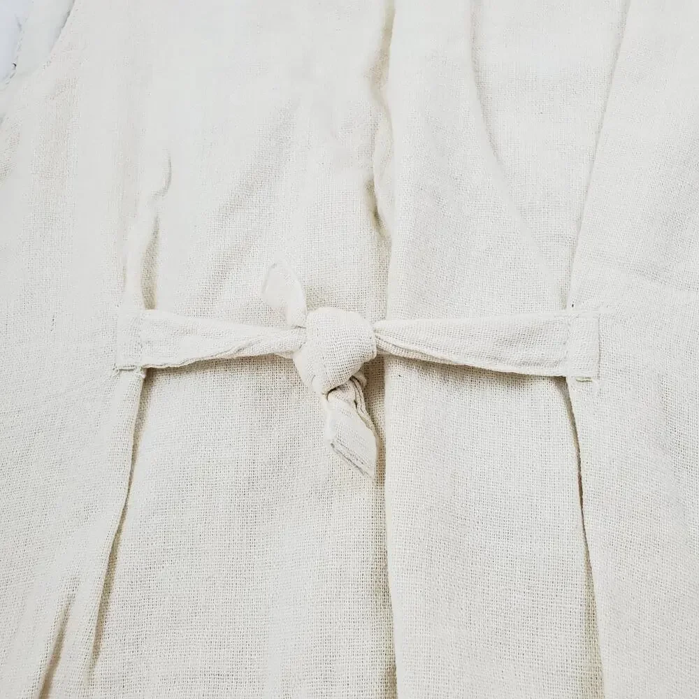 OO Designs 100% Cotton Western Style Vest Unisex Small Blue Denim Embroiled Rare - Picture 9 of 12